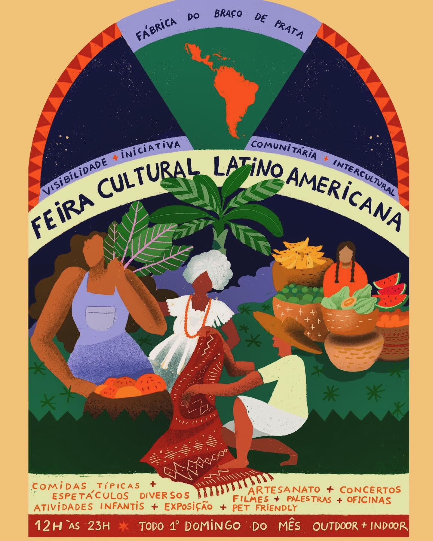 Feira Cultural Latino-Americana na Fábrica Braço de Prata