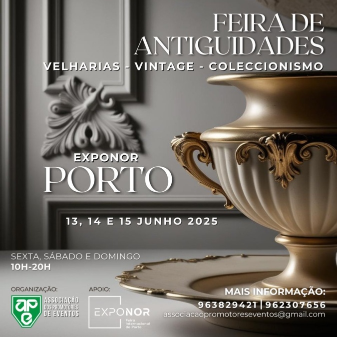Feira de Antiguidades na Exponor