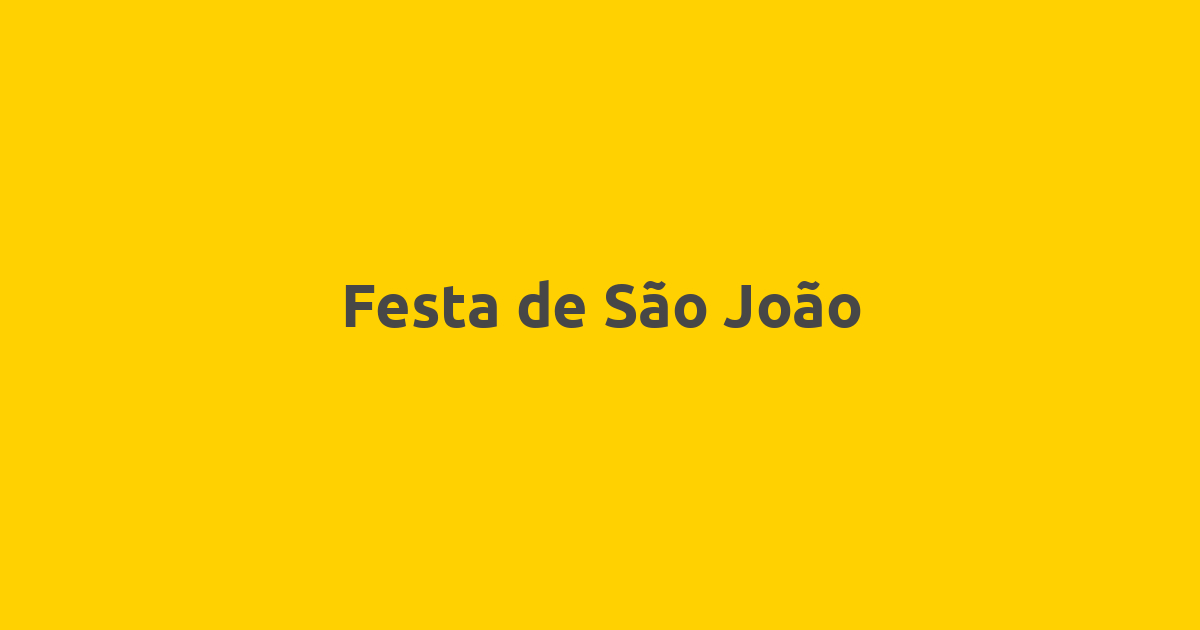 Festa de São João