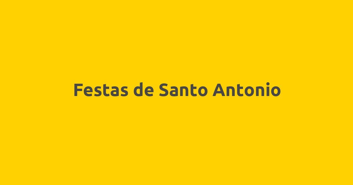 Festas de Santo Antonio