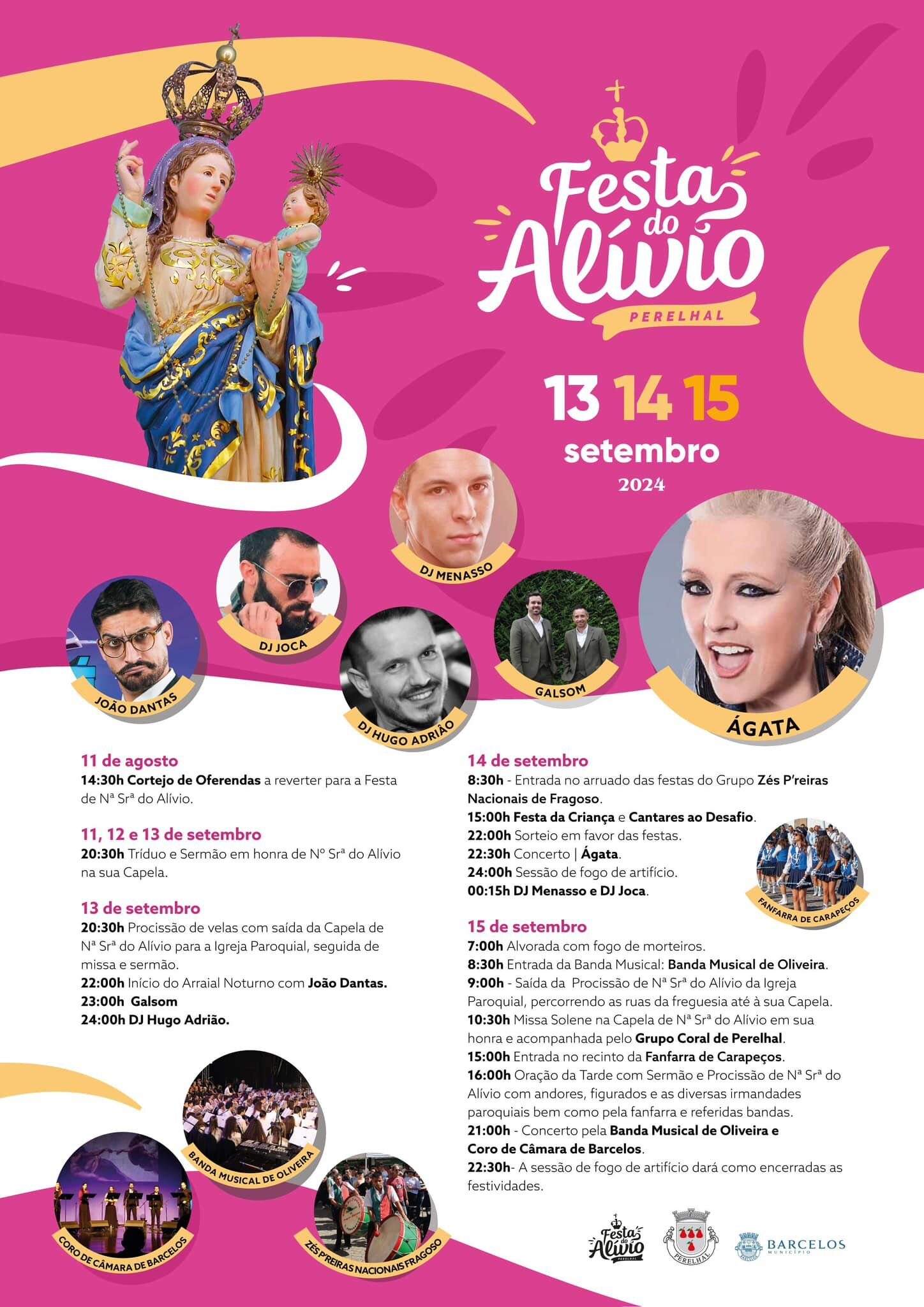 Festas do Alívio de Perelhal em Barcelos | 13 Set 2024 | Festas e ...