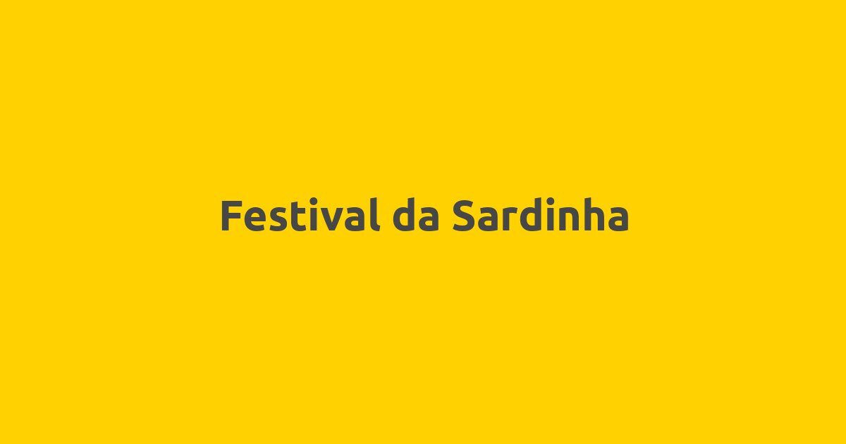 Festival da Sardinha