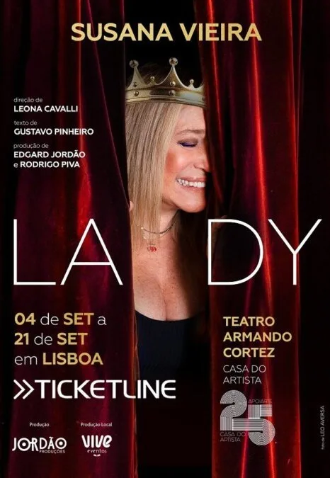 LADY com Susana Vieira no Teatro Armando Cortez