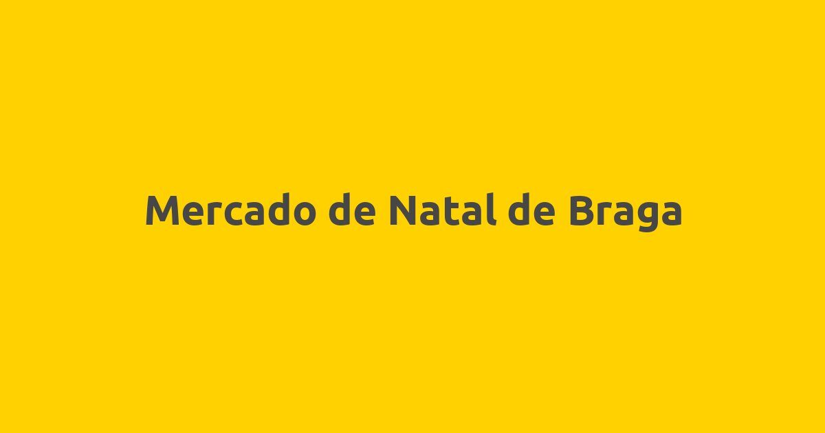 Mercado de Natal na Avenida Central