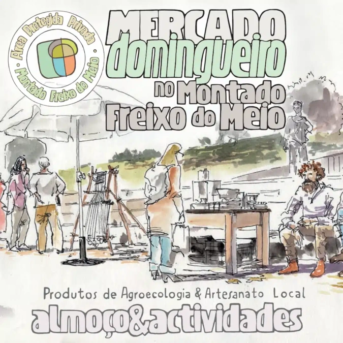 Mercado Domingueiro no Montado Freixo do Meio