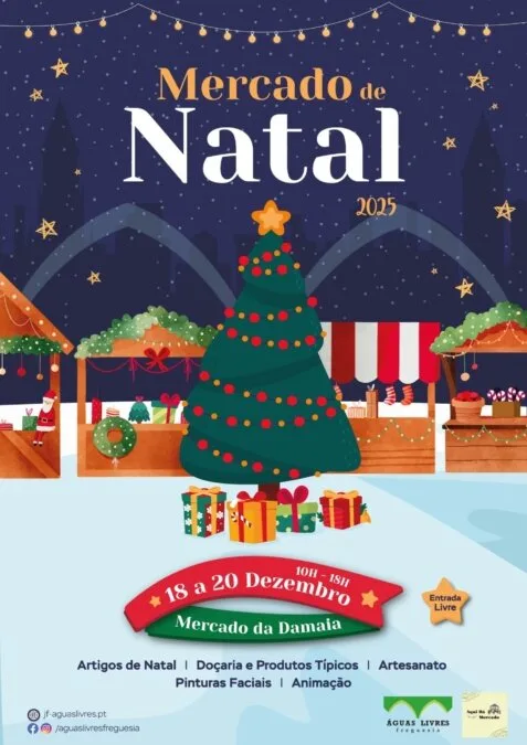 Mercado de Natal no Mercado da Damaia