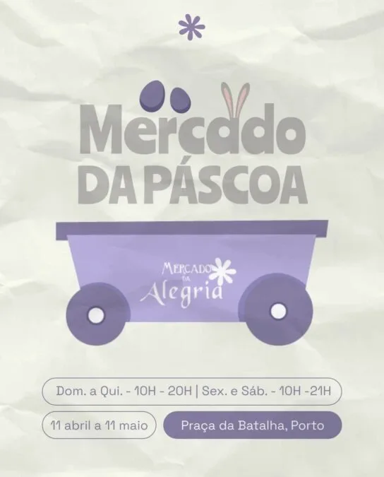 Mercado de Páscoa na Praça da Batalha