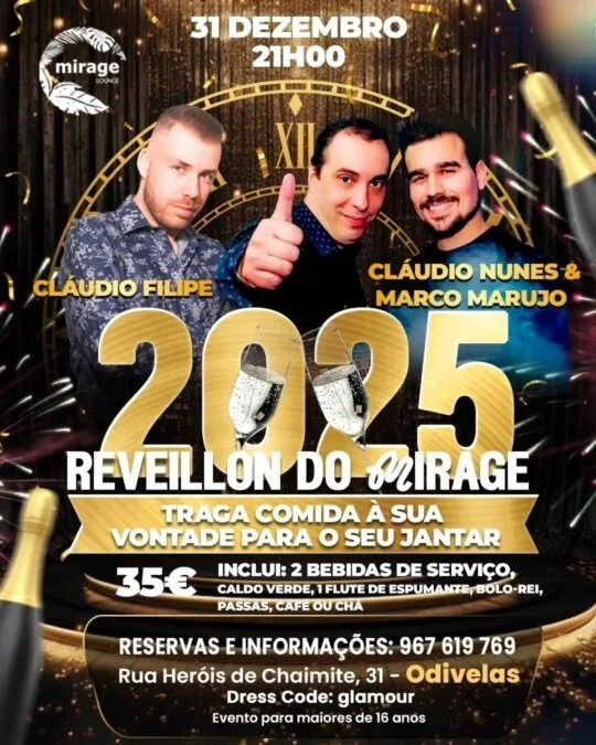 Passagem de Ano no Mirage Lounge