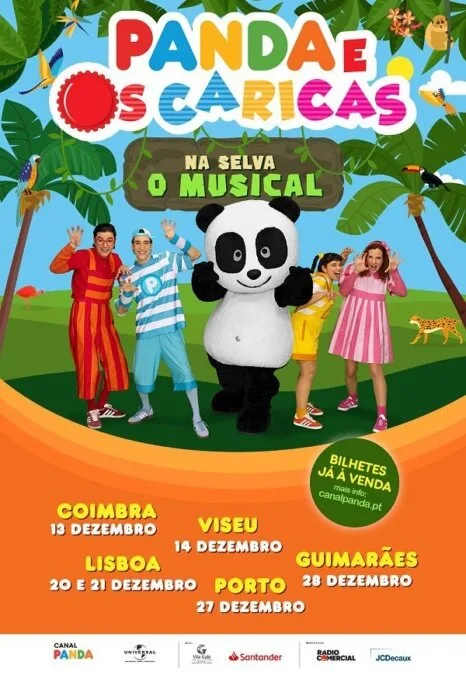 PANDA E OS CARICAS – NA SELVA no Pavilhão Multidesportos Dr. Mário Mexia