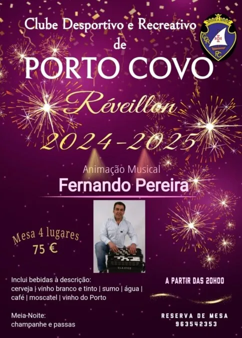 Passagem de Ano no Clube Desportivo e Recreativo de Porto Covo