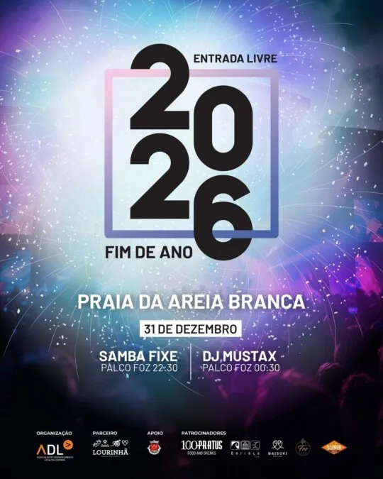 Passagem de Ano na Praia da Areia Branca 2026