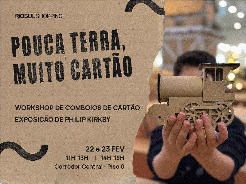 RioSul Shopping promove workshop sustentável que desafia a criatividade de toda a família