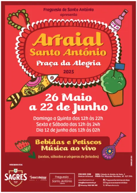 Arraial de Santo António na Praça da Alegria