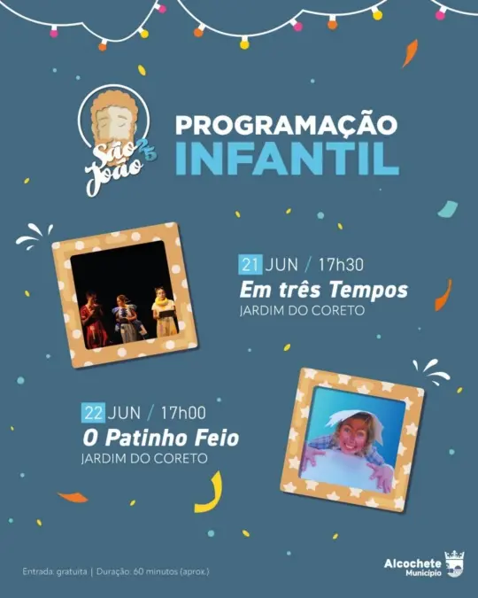 Festas de São João Baptista – Programação Infantil
