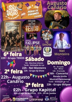 Festa de São João na Praia de Paramos