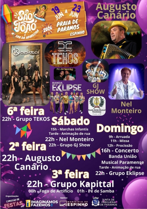 Festa de São João na Praia de Paramos