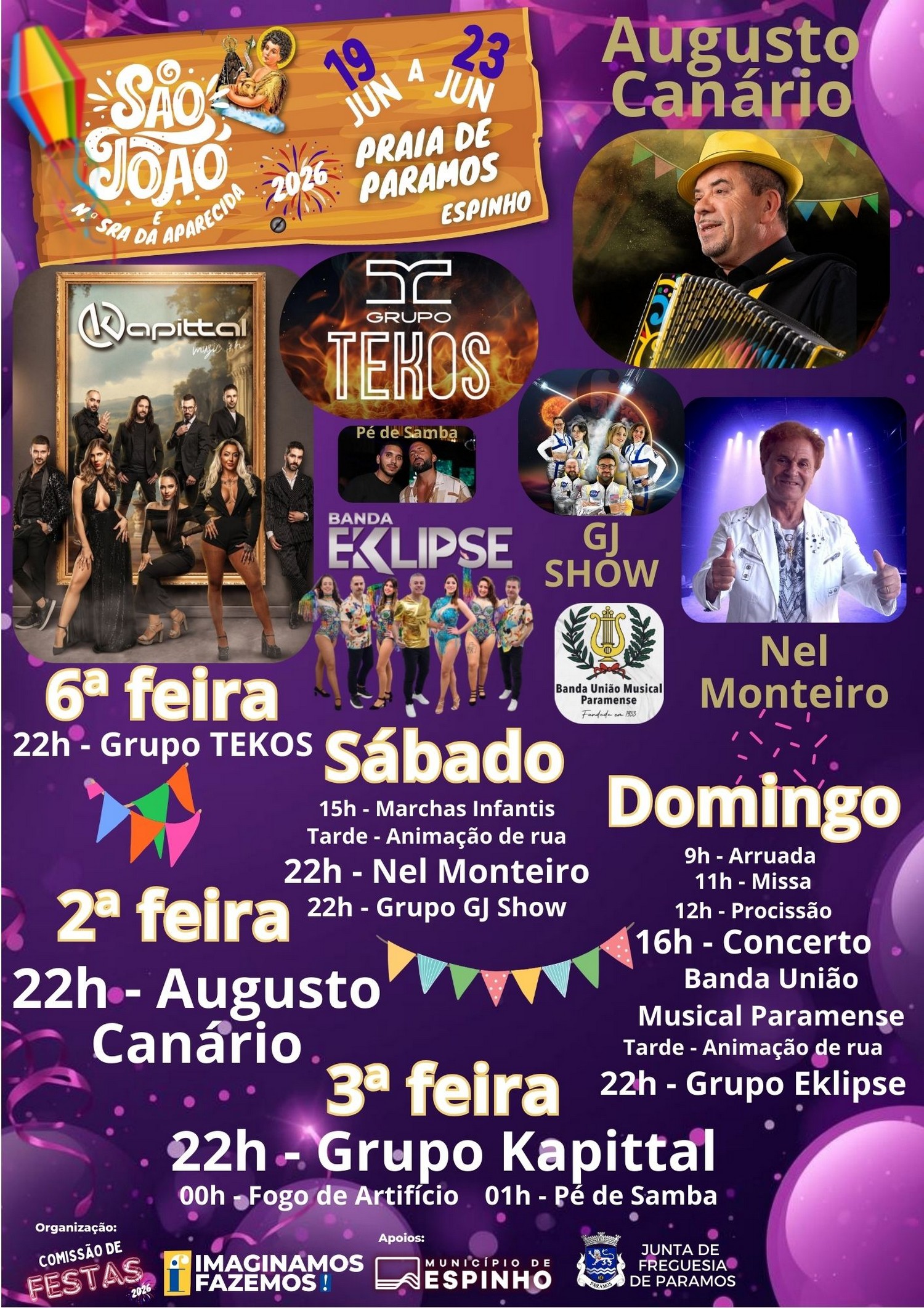 Festa de São João na Praia de Paramos