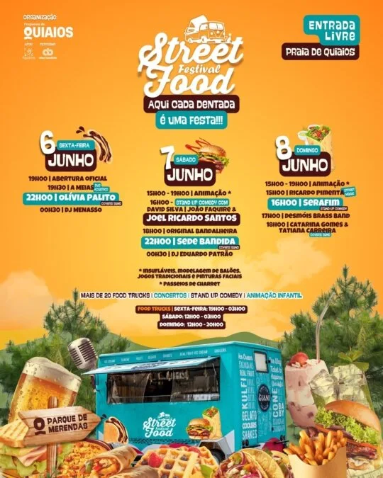 Street Food Festival na Praia de Quiaios