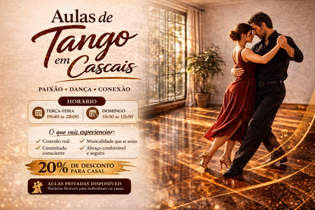 TANGO EM Cascais – aulas para iniciados e intermédios