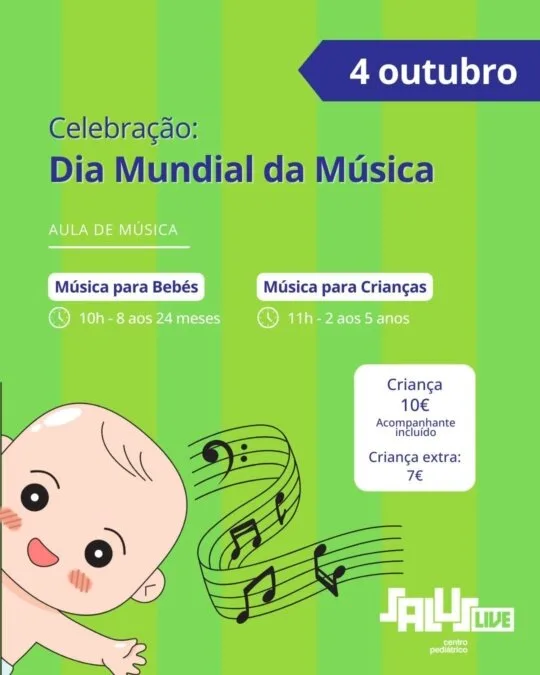 Vem celebrar o Dia Mundial da Música com a Saluslive!