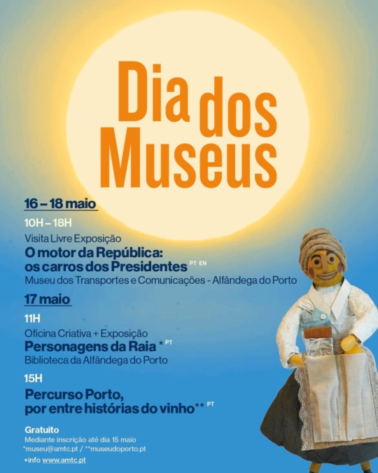 O Museu celebra o Dia Internacional dos Museus com três dias de programação especial!