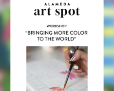 Experiência Criativa no Art Spot de “Pintura Livro” no mês de maio