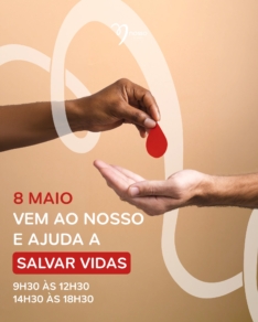 Sexta-feira venha ajudar a salvar vidas no Nosso Shopping