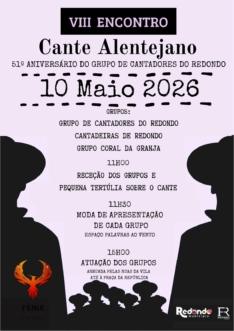 Encontro de Cante Alentejo e Aniversário do Grupo de Cantadores do Redondo
