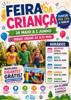 Feira da Criança no Parque Urbano Alto Mira