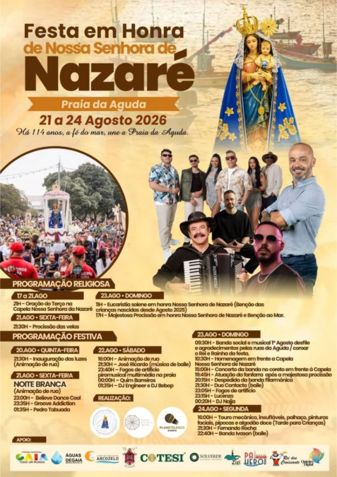 Festa em honra de Nossa Senhora de Nazaré – Praia da Aguda