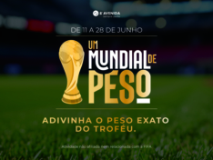 Mundial 20268ª Avenida desafia visitantes a adivinhar o peso do troféu e a ganhar prémios