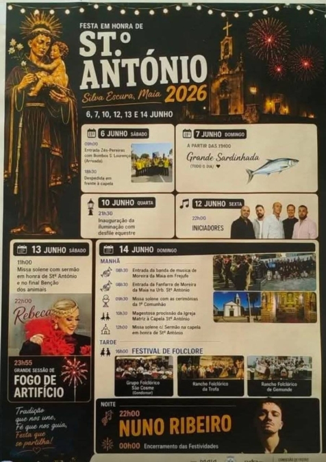 Festa em honra de St.º António – Silva Escura