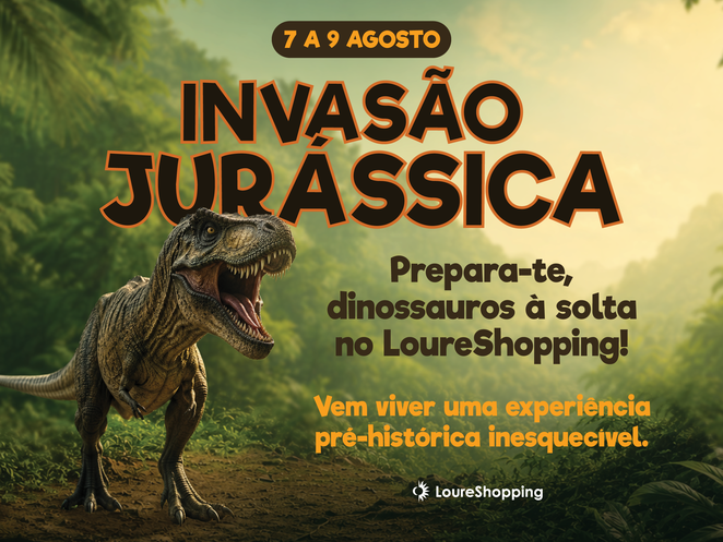 Dinossauros invadem o LoureShopping