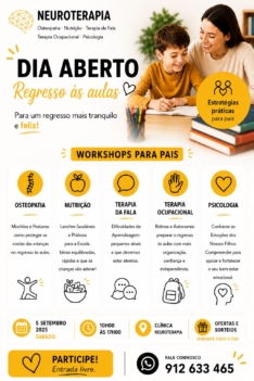 Neuroterapia promove Dia Aberto gratuito dedicado ao regresso às aulas