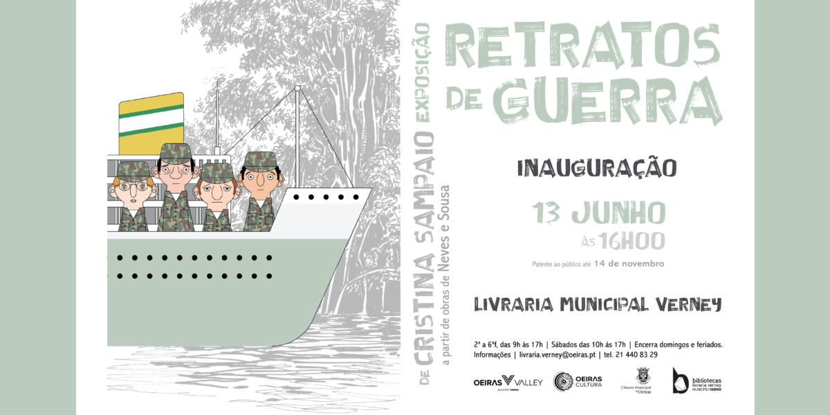 Exposição ‘Retratos de Guerra: Desenhos de Cristina Sampaio’