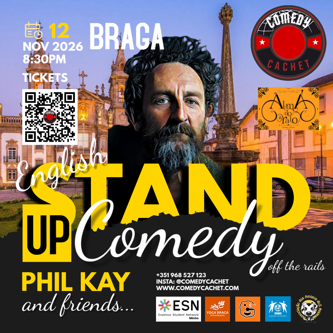 English Stand Up Comedy – PHIL KAY – Live in Braga