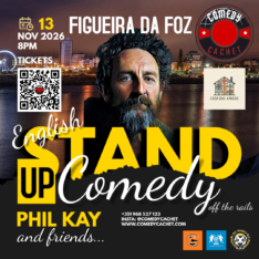 English Stand Up Comedy – PHIL KAY – Live in Figueira da Foz