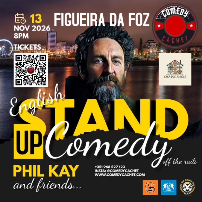 English Stand Up Comedy – PHIL KAY – Live in Figueira da Foz