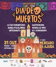 Dia de Muertos no Mercado da Ajuda