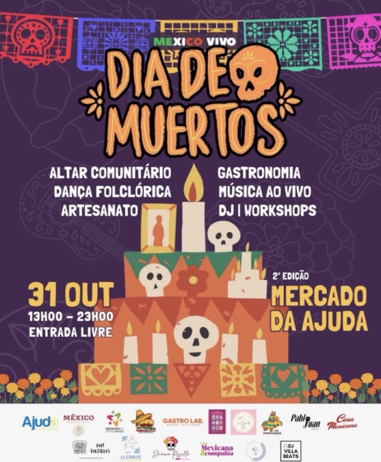 Dia de Muertos no Mercado da Ajuda